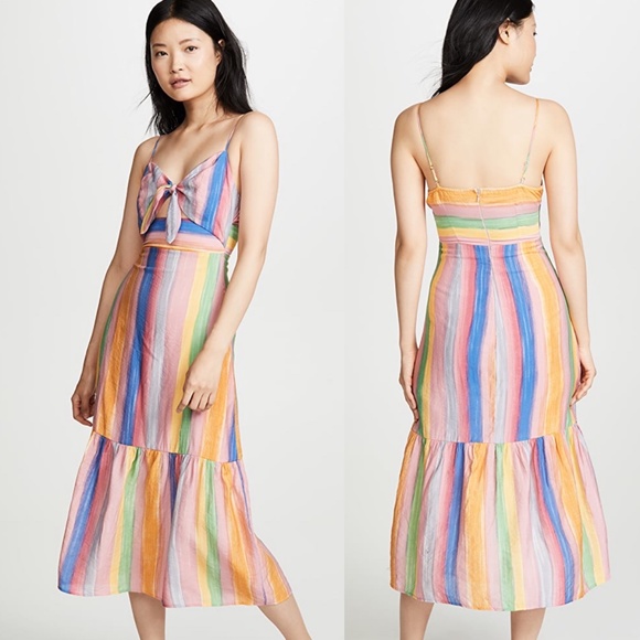 Endless Rose Dresses & Skirts - NWT Revolve Endless Rose Midi Striped Dress Sz L